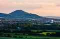 View of The Wrekin and part of Telford town. Royalty Free Stock Photo