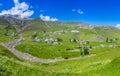 View of Xinaliq Khinalug village, Azerbaij Royalty Free Stock Photo