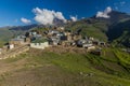 View of Xinaliq Khinalug village, Azerbaij