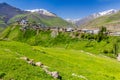 View of Xinaliq Khinalug village, Azerbaij Royalty Free Stock Photo