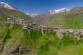 View of Xinaliq Khinalug village, Azerbaij