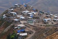 View of the Xinaliq village. Royalty Free Stock Photo