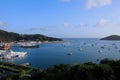 View of Yacht Harbor from Bluebeards Castle Royalty Free Stock Photo