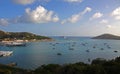 View of Yacht Harbor from Bluebeards Castle Royalty Free Stock Photo