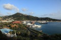 View of Yacht Harbor from Bluebeards Castle Royalty Free Stock Photo