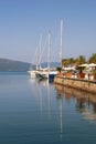 View of yacht marina of Porto Montenegro. Montenegro, Bay of Kotor, Tivat city Royalty Free Stock Photo