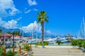 View of the yachts in the harbor of Kemer (Kemer Marina)