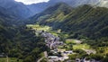 View of Yamadera valley, Miyagi, Japan. Royalty Free Stock Photo