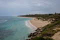 A view of Yanchep beach in cloudy weather, Western Australia Royalty Free Stock Photo