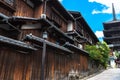 View of Yasaka-dori area with Hokanji temple Yasaka Pagoda