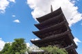 View of Yasaka-dori area with Hokanji temple Yasaka Pagoda