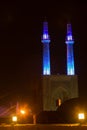 View of Yazd in the night Royalty Free Stock Photo