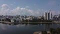 View of Yekaterinburg, Russia from the Iset River.