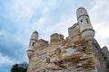 View of Yeni-Kale fortress on shore of Kerch Strait in Crimea Royalty Free Stock Photo