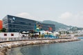 Yeosu Expo aquarium and sea at summer in Korea