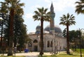 View of the Yesil Camii mosque with a green minaret in the historic part of Iznik, Turkey Royalty Free Stock Photo