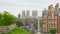 View on York Minster along fortress wall