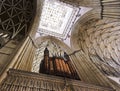 A View of the York Minster Choir Screen Ceiling Royalty Free Stock Photo