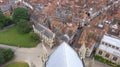 A view of York from York Minster Royalty Free Stock Photo