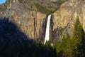 View of Yosemite Falls, the highest waterfall in Yosemite National Park, California Royalty Free Stock Photo