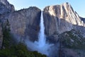 View of Yosemite Falls, the highest waterfall in Yosemite National Park, California Royalty Free Stock Photo