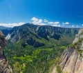 View of Yosemite Valley from Upper Yosemite Falls Royalty Free Stock Photo