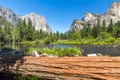 View of Yosemite Valley in Yosemite National Park, California, USA. Royalty Free Stock Photo