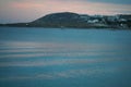 view that you can admire after sunset from Kalafaty beach,Mykonos, Greece Royalty Free Stock Photo