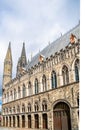 Ypres historical lakenhal building - Belgium Royalty Free Stock Photo