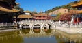 View of the Yuantong Buddhist Temple in Kunming, Yunnan, China Royalty Free Stock Photo