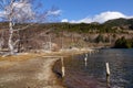View of Yumoto lake in Nikko, Japan Royalty Free Stock Photo