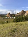 Camping yurts in Gorkhi-Terelj National Park in Mongolia