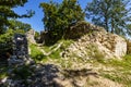 It`s a medieval remains of a fort in Hungary from the mid XV. century