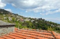 View of Zagora village, Pelion, Greece Royalty Free Stock Photo