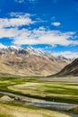 View of Zanskar Valley around Padum villange and great himalayan