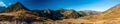 View from Zavory mountain pass in Western Tatras mountains in Slovakia