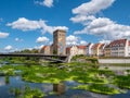 View of Zgorzelec from the city of Goerlitz in Saxony Royalty Free Stock Photo