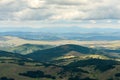 View of Zlatibor hills and valleys seen from the Tornik mountain top Royalty Free Stock Photo