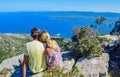 View of Zlatni Rat beach Royalty Free Stock Photo