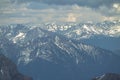 View from Zugspitze, Alps.