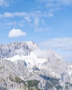 View on the Zugspitze - Germanys highest Mountain Royalty Free Stock Photo