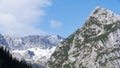 View on the Zugspitze - Germanys highest Mountain Royalty Free Stock Photo