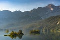 Zugspitze Mountain, Lake Eibsee, Germany Royalty Free Stock Photo