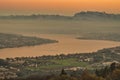 View of Zurich city and Lake Zurich from Uetliberg mountain