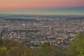 View of Zurich city from Uetliberg mountain