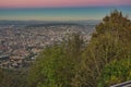 View of Zurich city from Uetliberg mountain Royalty Free Stock Photo