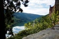 View from Zwingenberg castle over the Neckar river valley Royalty Free Stock Photo