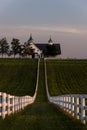 Sunset - Ornate Barn at Manchester Horse Farm - Bluegrass - Kentucky