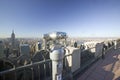 Viewer scope to look at panoramic view of New York City from Ã¯Â¿Â½Top of the RockÃ¯Â¿Â½ viewing area at Rockefeller Center, New York Ci