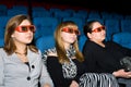 Viewers of 3D movie theater